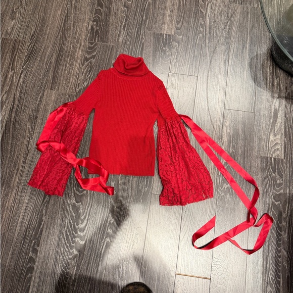 ASOS Red Ribbed Sweater - Picture 2 of 4